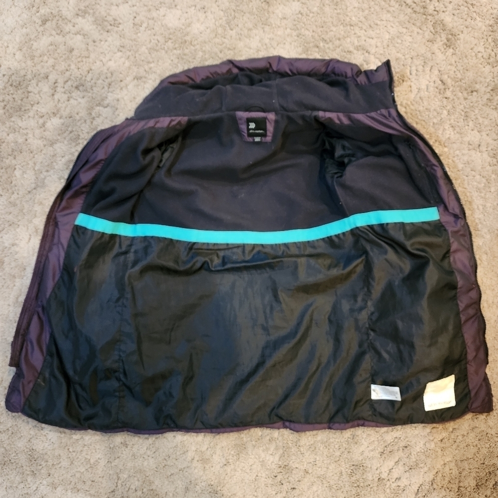 All In Motion Girls Hooded Purple Puffer Jacket Size XL 14/16 - Picture 10 of 16